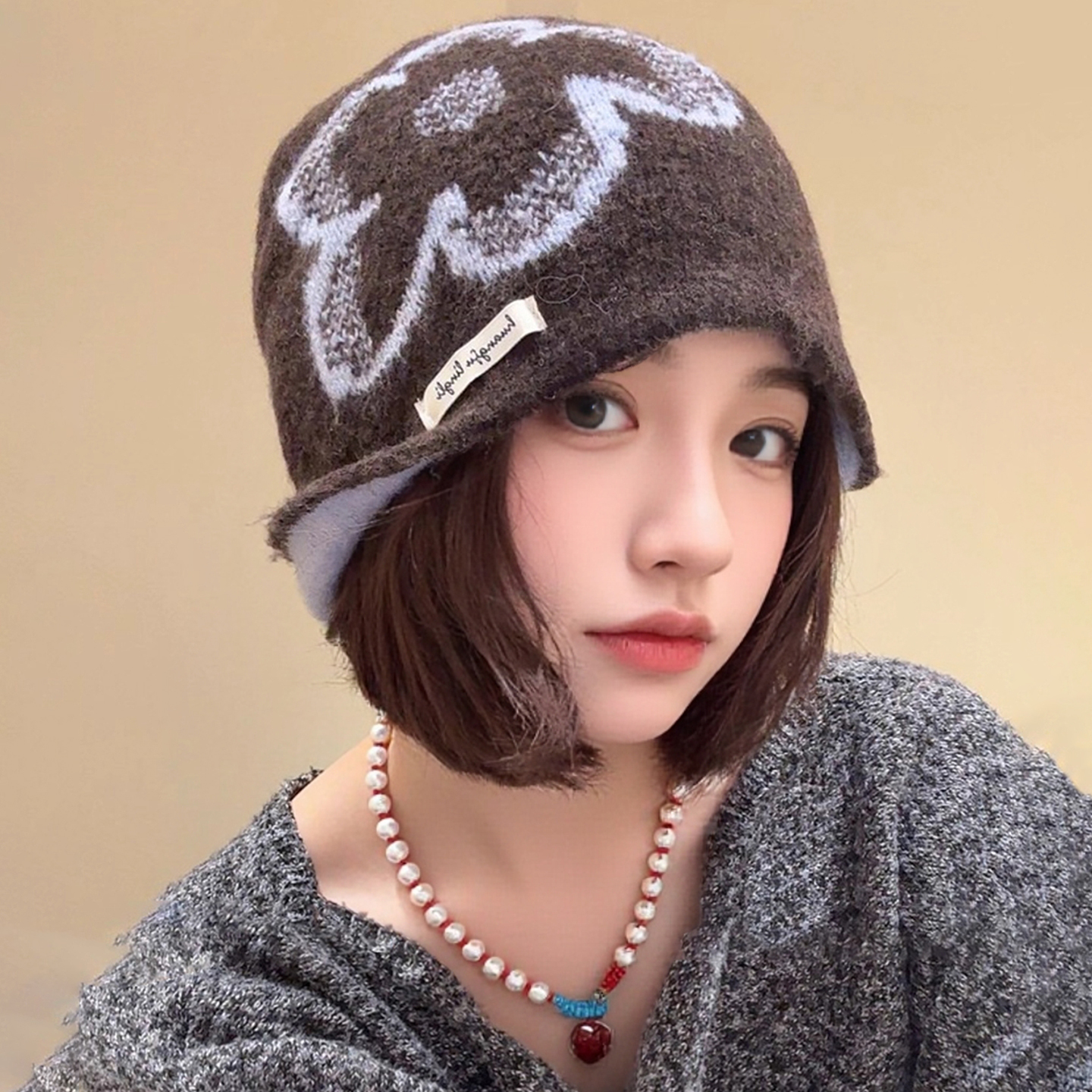 灵允针织帽出游休闲女冬网红同款