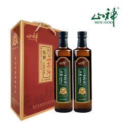 山神压榨山茶油 常山茶籽油物理压榨食用油500ml*2礼盒装