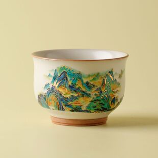 锦绣河山黄汝主人杯山水登科杯家用中式单杯个人专用品茗杯中国风