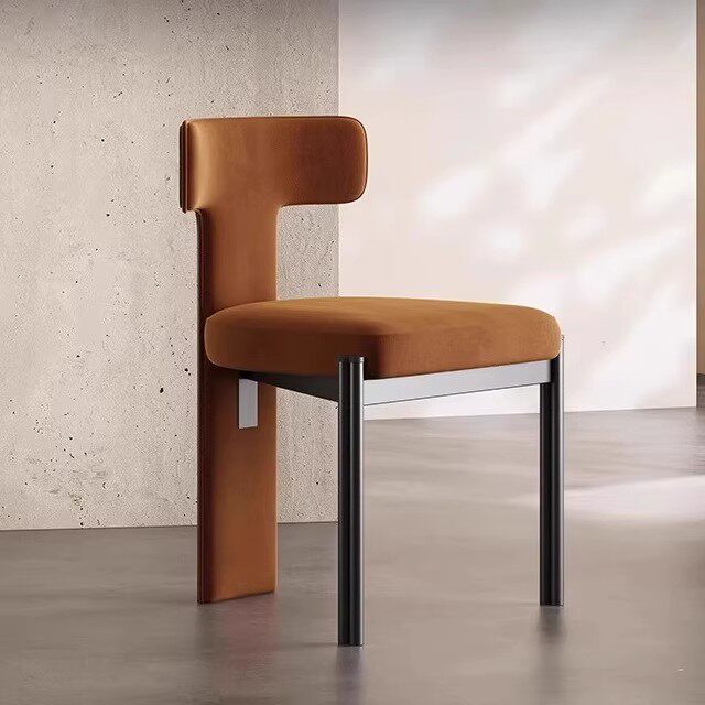 VRSUK餐椅客厅布艺书房椅餐厅家用餐椅意式靠背现代简约咖啡椅子