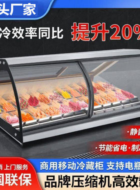 移动冷藏柜摆摊展示柜三