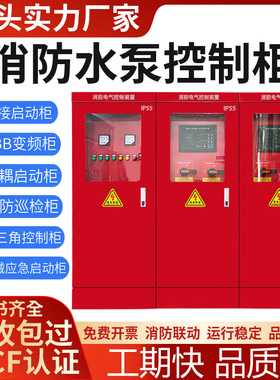 消防水泵控制柜ip55一用一备巡检柜双电源柜星三角降压机械应急