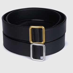 【配饰】简约复古AMYY铜扣腰带皮带女式