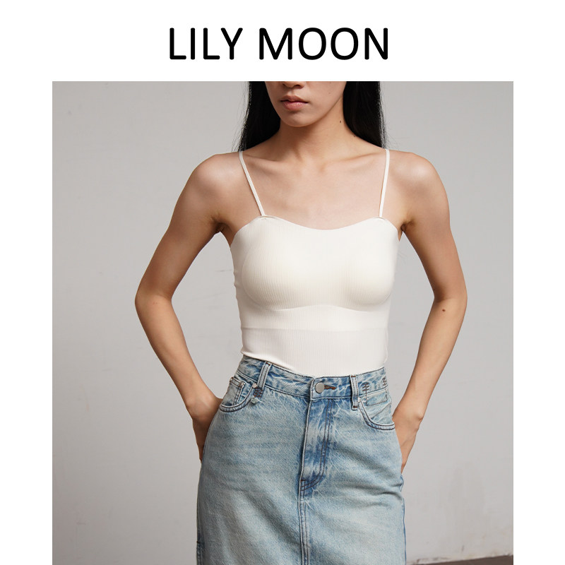 无痕LILYMOON抽条吊带凉感百搭
