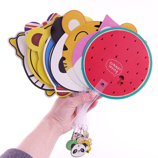 凉扇批fa实用赠品公司开业店庆小礼品 卡通扇子柳丁款 2025夏季 新款