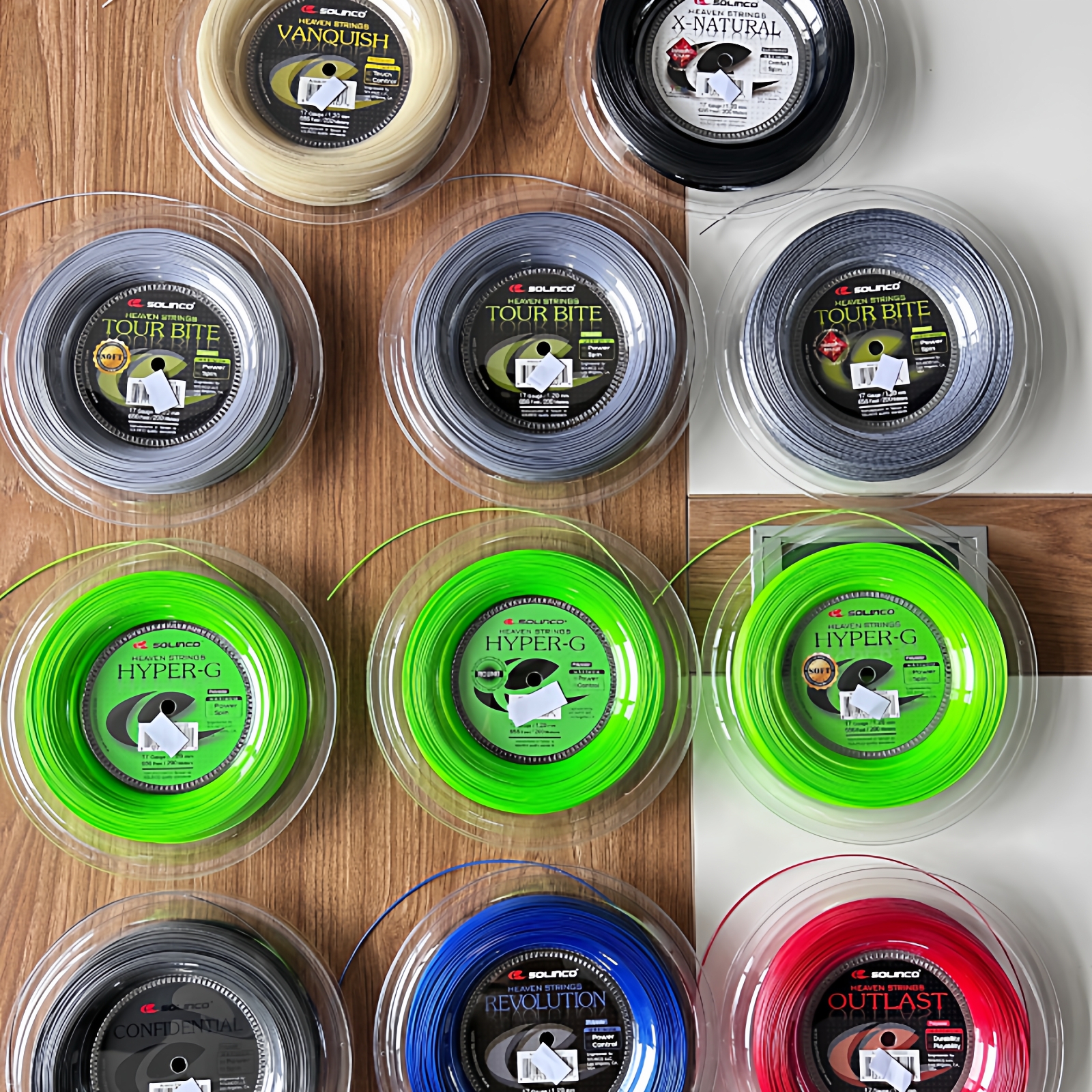 Solinco索林科Hyper-G五角聚酯硬线200米大盘线旋转耐打网球线