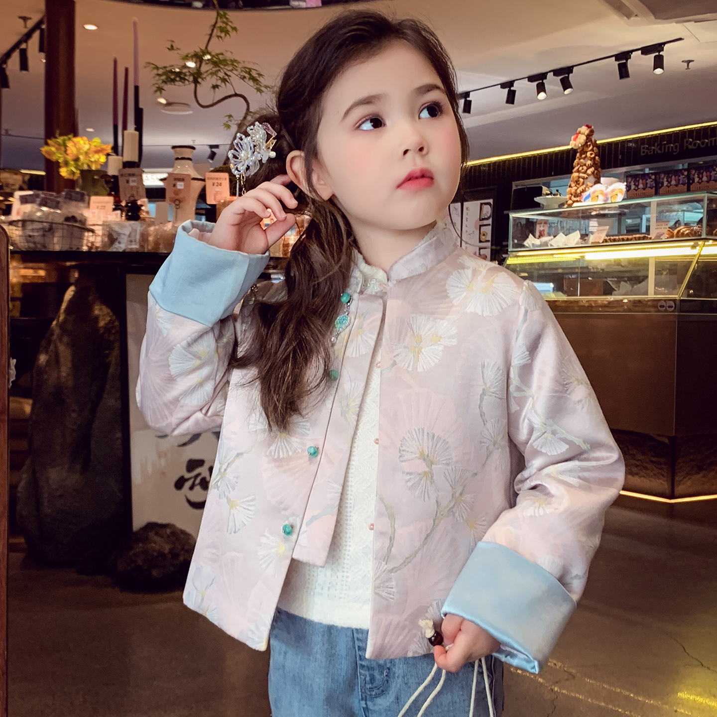 【橘粉锦绣】国风织锦唐装外套