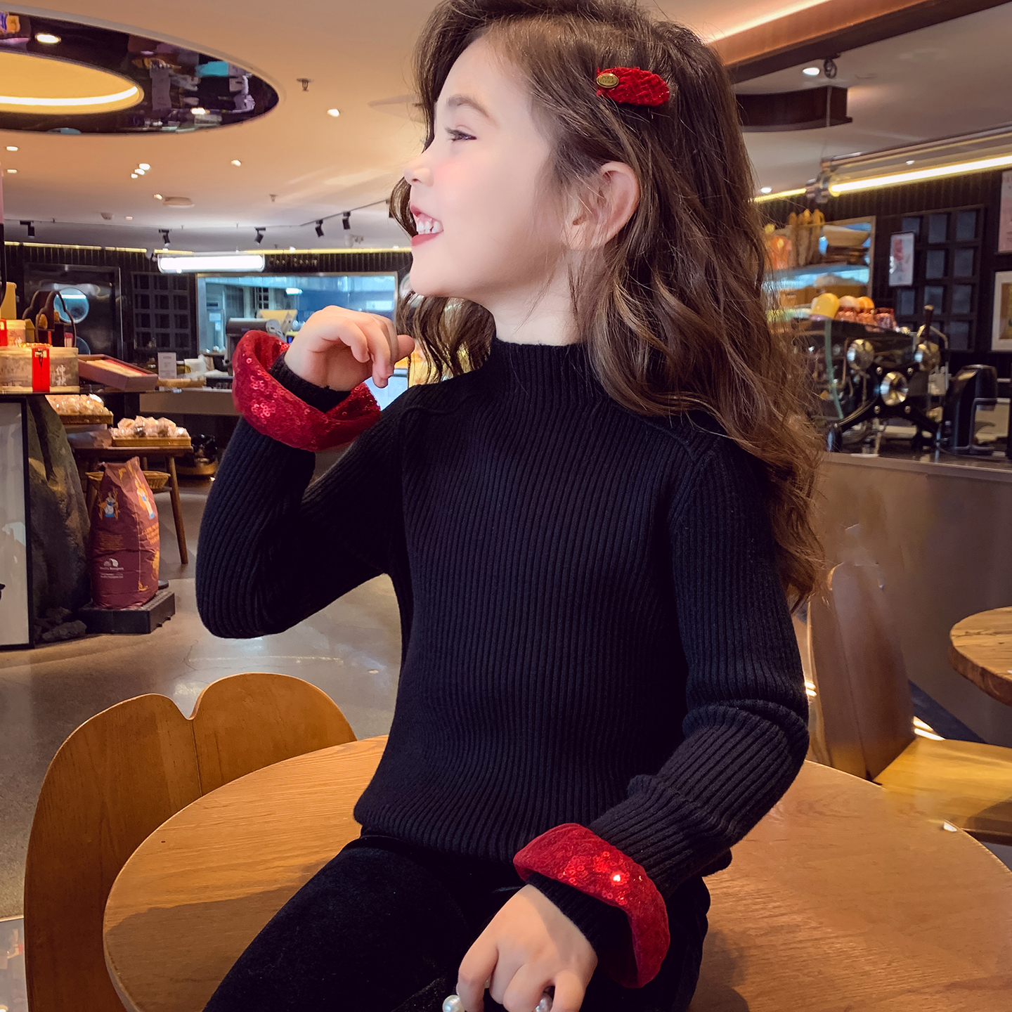 【时髦精~】半高领内搭打底衫