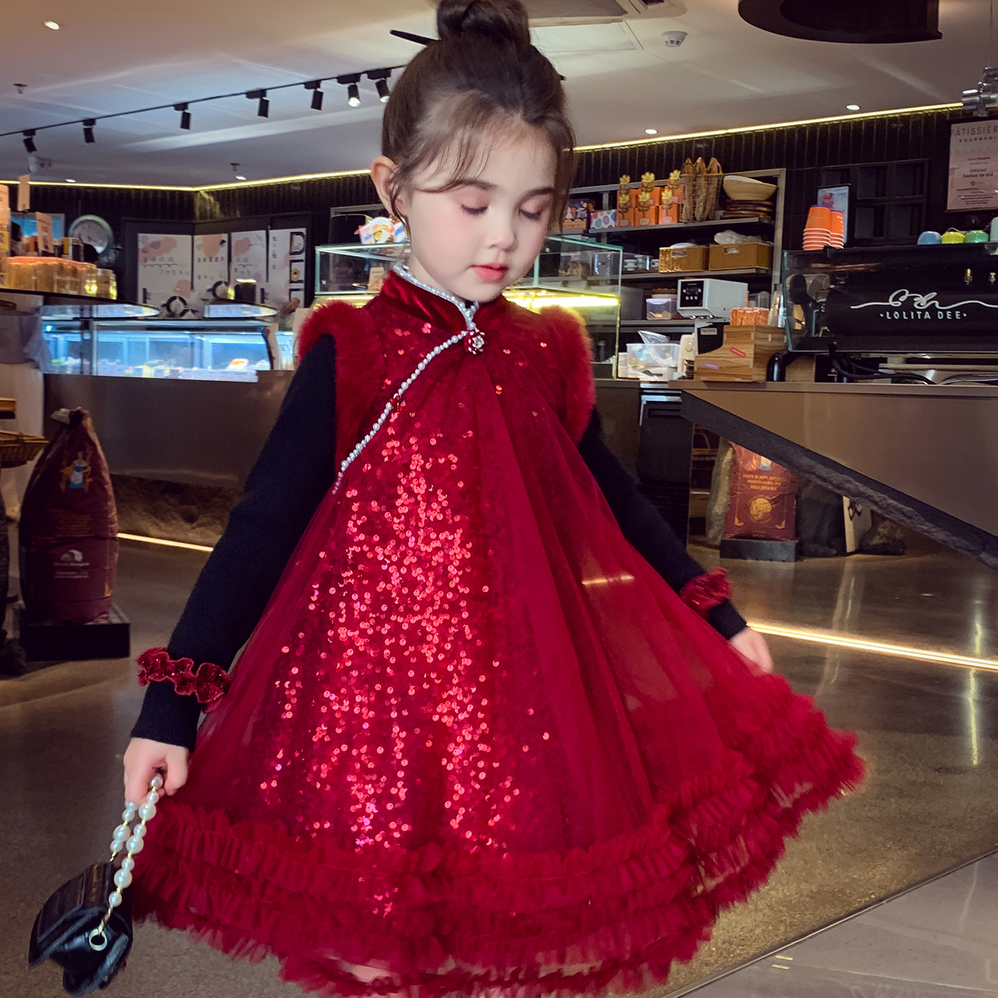 【炮竹声声响】改良旗袍背心裙