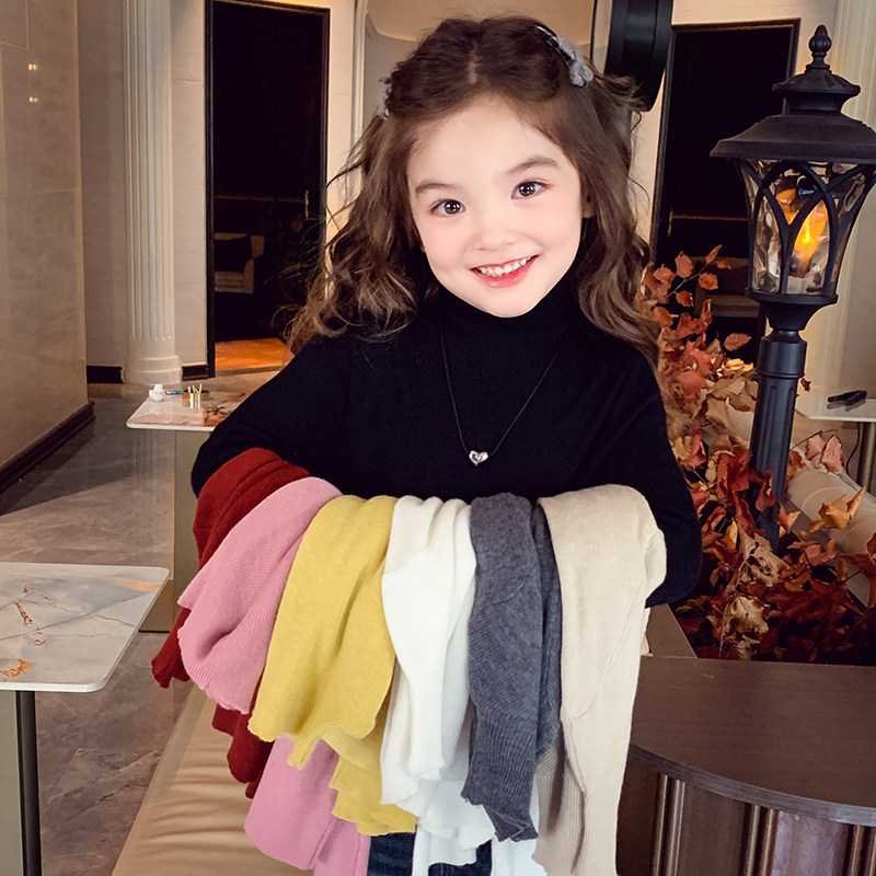 【奶油云朵衫】纯色针织高领毛衣