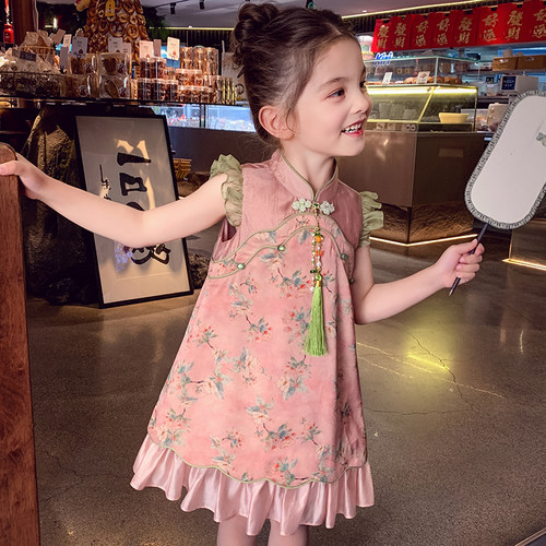 【粉雾芍药】新中式旗袍连衣裙