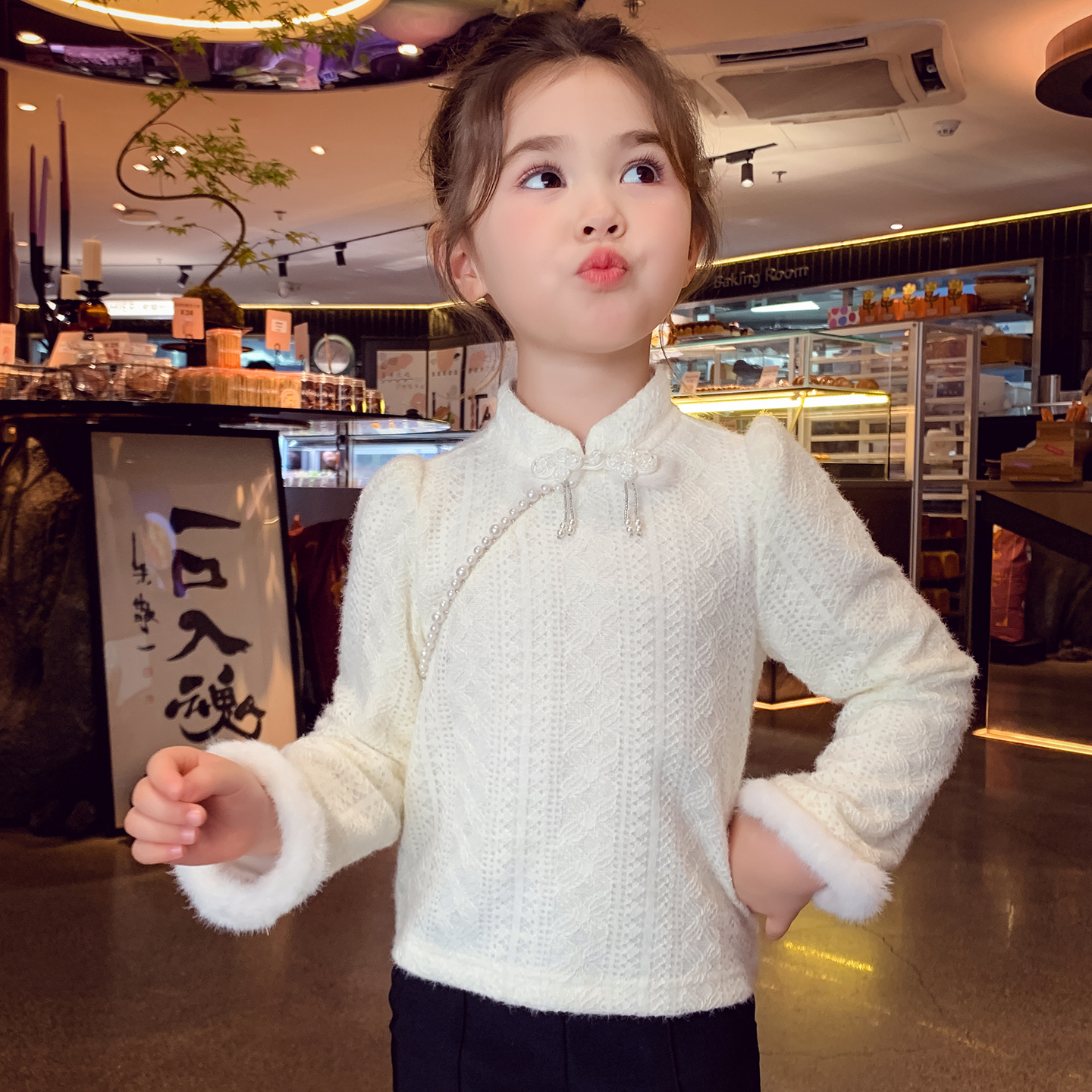 【回购率满分】新中式蕾丝打底衫