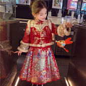 儿童马面裙套装 冬装 2025新款 女童汉服新中式 女孩国风新年装 拜年服