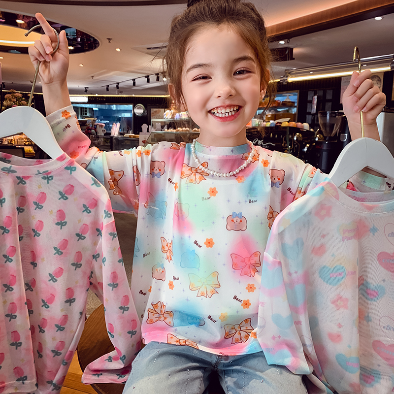 女童防晒衣夏季轻薄防晒罩衣2025新款洋气儿童防晒衫小女孩皮肤衣