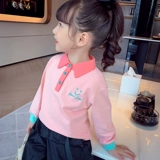 Весенняя футболка polo, лонгслив, подходит для подростков, в корейском стиле, в западном стиле