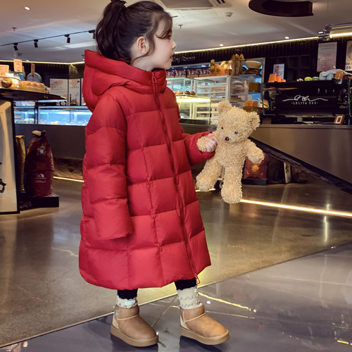 【北冰洋】90白鸭绒长款羽绒服