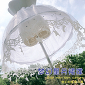 裙撑lolita洛丽塔带星月纱花嫁卡门暴力日常可调节星星衬裙鱼骨撑