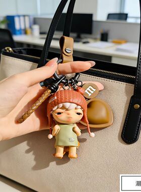 Hirono小野流浪真皮配件包挂钥匙扣高端定制潮玩明盒手办礼品挂件