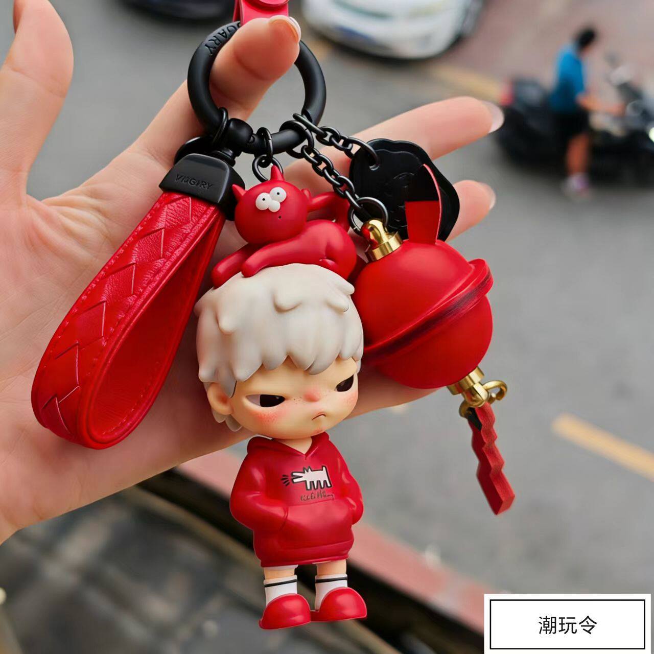 Hirono小野凯斯哈林真皮吊卡