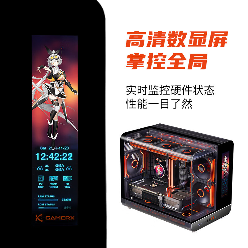 未知玩家幻翼屏显超跑车门机箱图片