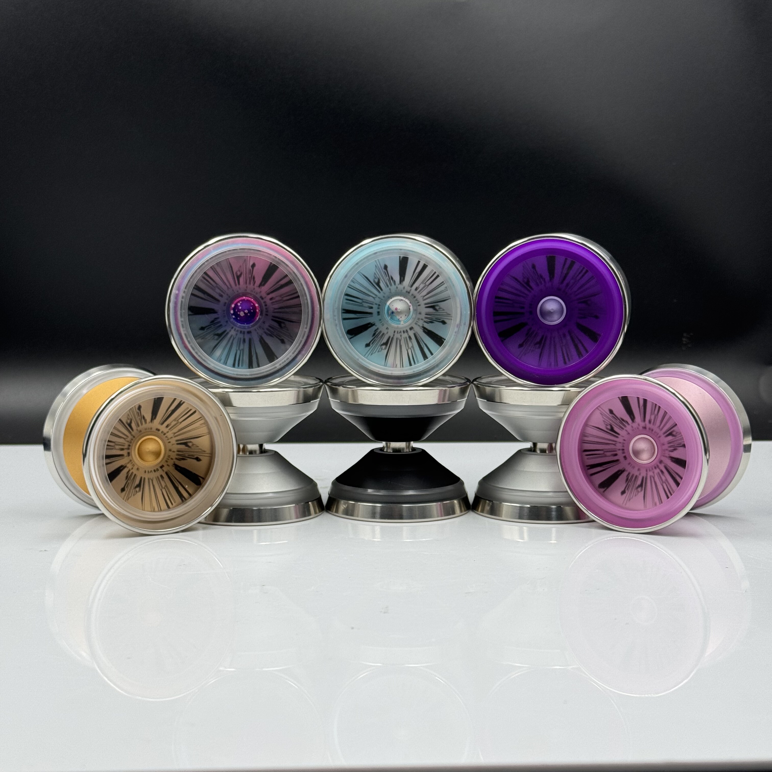 yoyocountry新品释放 三物料四物件 双pc不锈钢环 顶指挂指悠悠球