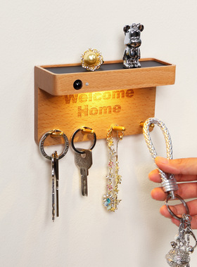 简约智能人体感应灯家用卫生间过道led收纳灯USB充电走廊橱柜壁灯