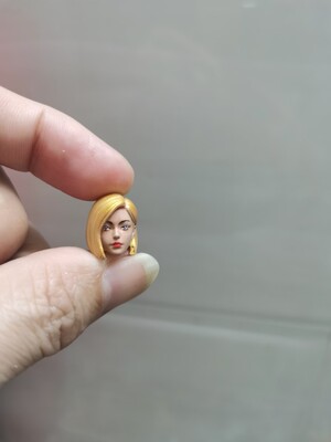 1/18 3.75寸拳皇玛丽新头 雕三  人偶非真人