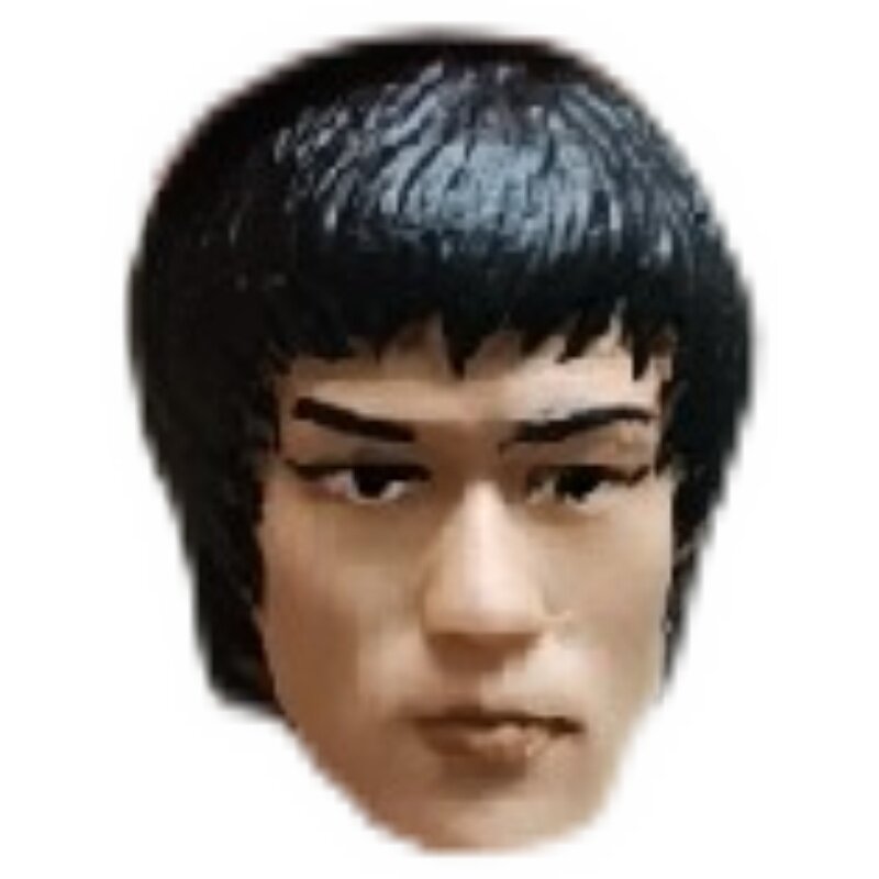 1/18 李小龙头雕！非真人 3.75寸头雕