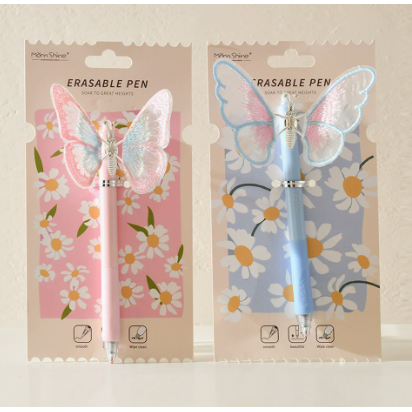 爱好蝴蝶笔按动中性笔造型可擦笔可擦中性笔高颜值文具,节庆用品/礼品,文化创意文具,淘宝优惠券,粉丝福利购,淘宝优惠卷