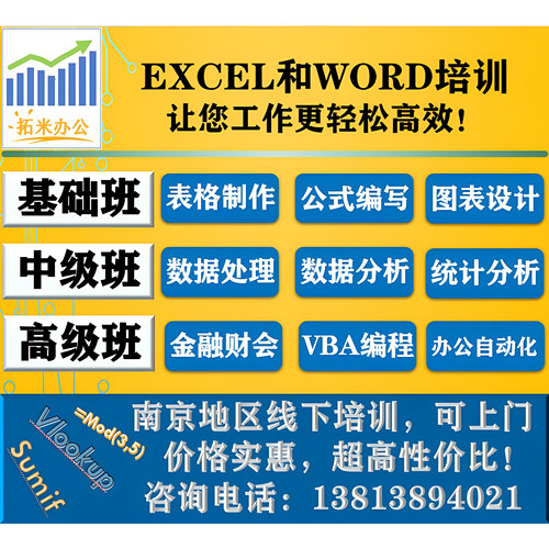 Excel在线一对一培训教程表格