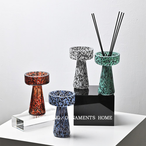 现代轻奢酒店客房床头柜高档散香器摆件小众手工玻璃无火香薰饰品