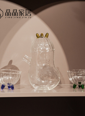 轻奢现代一壶两杯餐桌客厅卧室边几售楼处样板间玄关酒柜装饰品