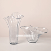 现代简约白色创意琉璃摆件客厅书房民宿卧室样板间客厅桌面装 饰品