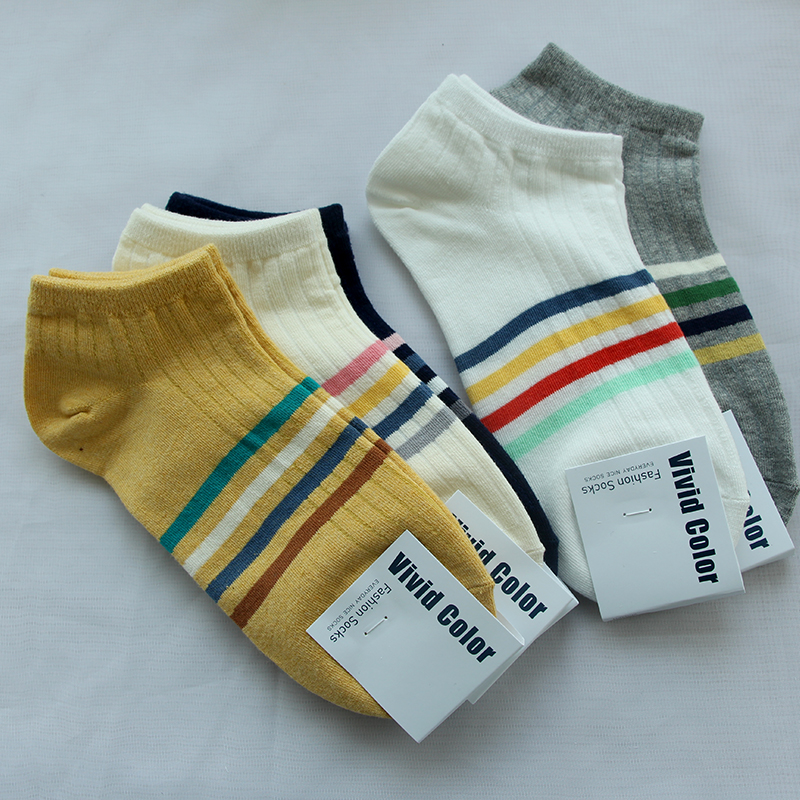 韩国可爱透气吸汗春夏季女薄棉袜