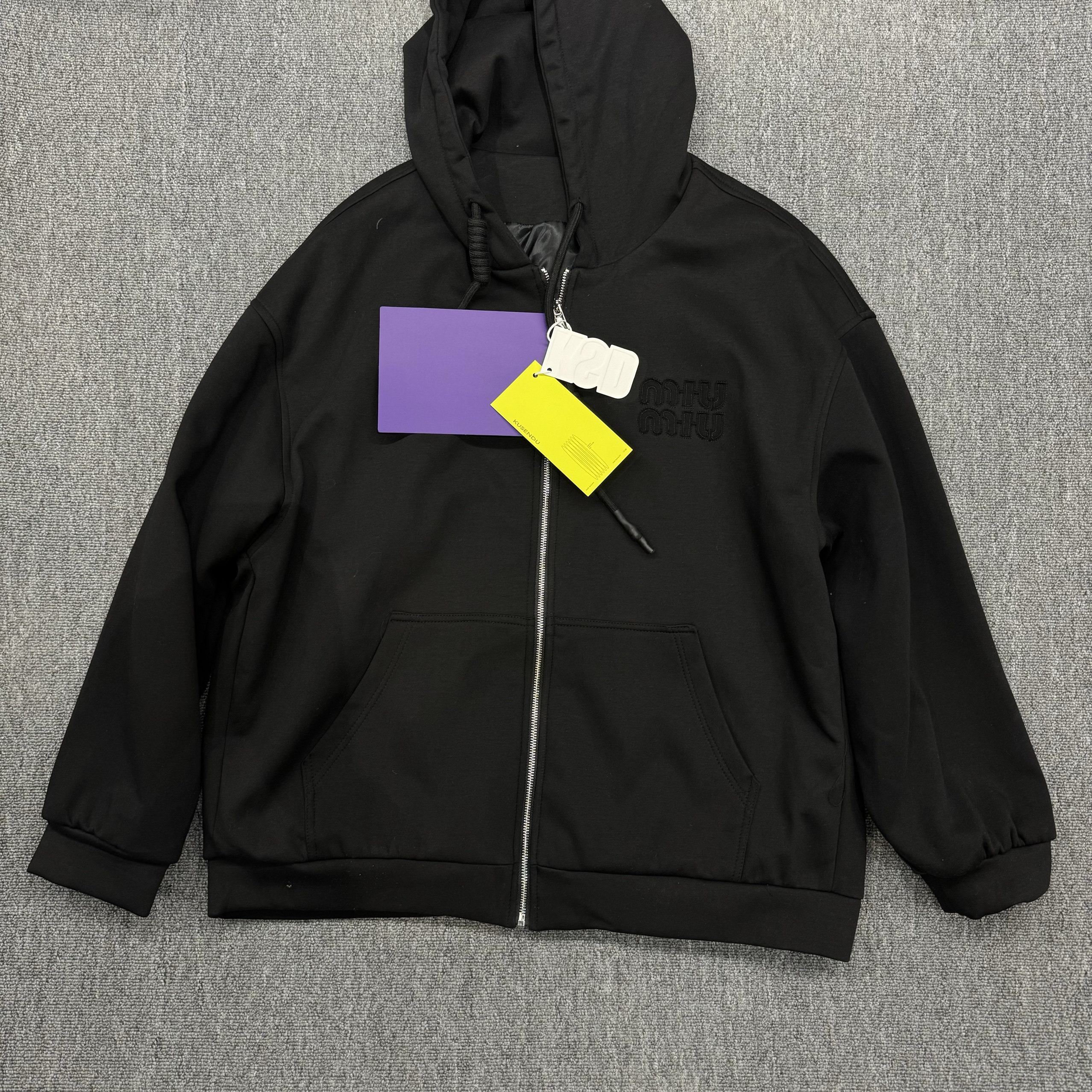 叁仟良品 春季精选 字母刺绣加绒连帽卫衣外套 冲钻限时特惠
