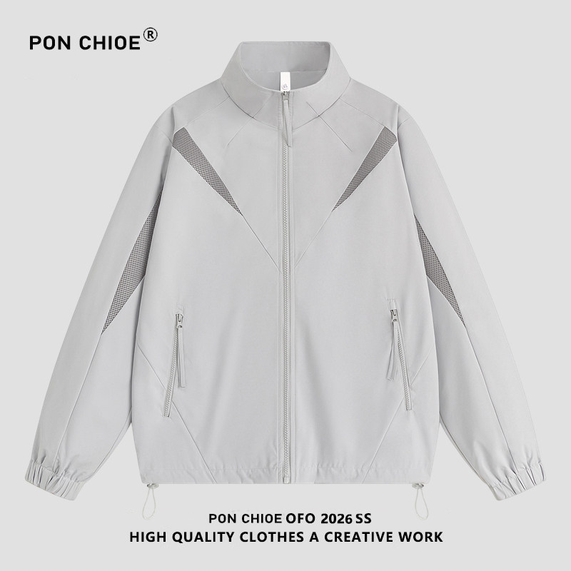 ponchioe美式新款男士大码夹克
