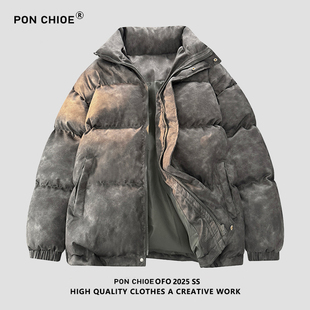 ponchioe冬季 宽松百搭休闲棉衣男女外套情侣棉服防寒服 加厚大码