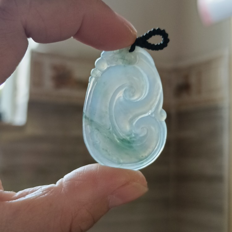 小胖胖晶宝石 无纹裂 茄紫 飘蓝 如意