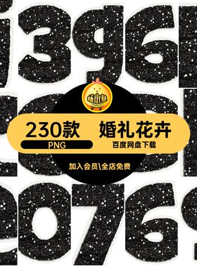 花卉设计PNG婚礼账图案边框黑白手230款剪PS蕾丝元素相册贴画免抠