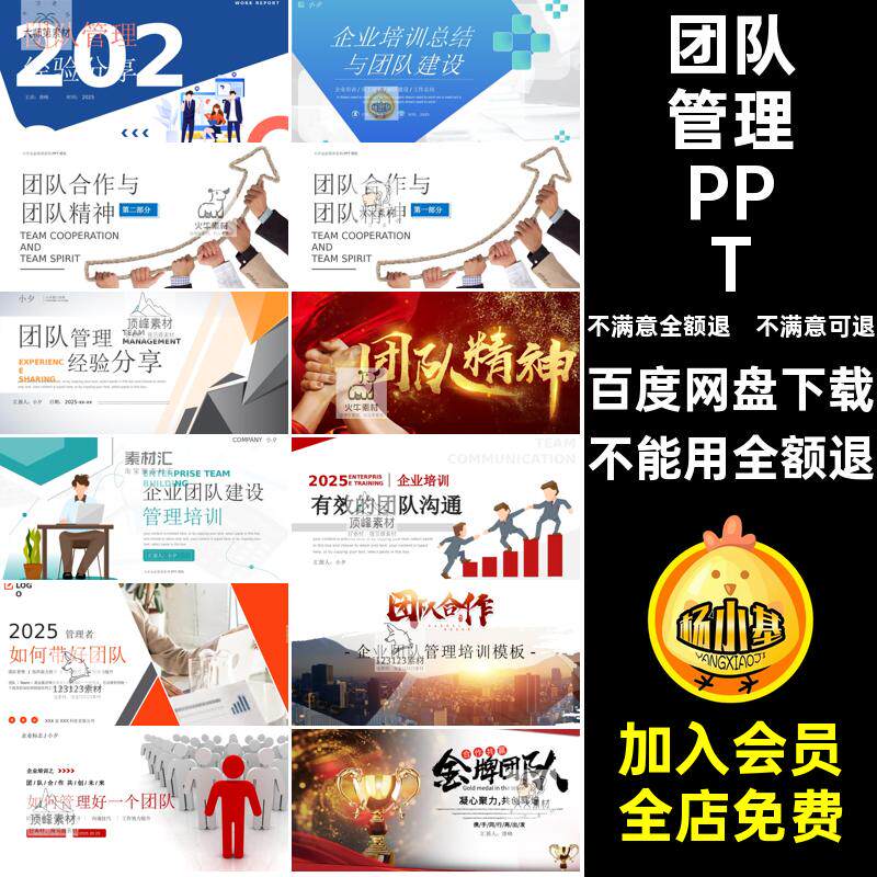 团队管理PPT分享培训课合作企业领导力经验公司管理工作模板建设