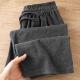 慵懒风软糯直筒休闲裤 深灰色窄版 法式 女春秋新款 软糯垂坠感 糯米裤