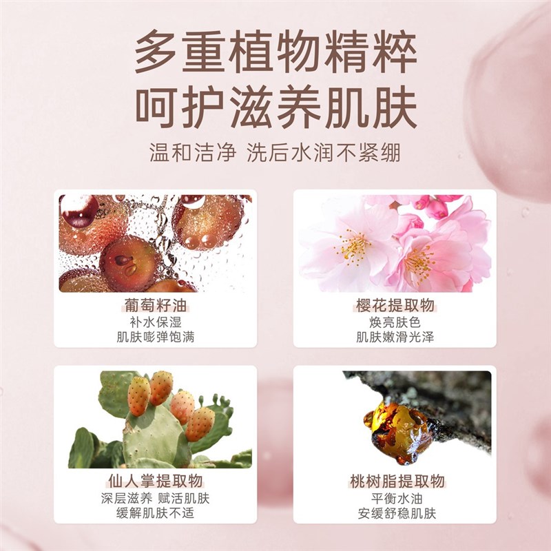 Plant voice水杨酸嫩肤持久留香香氛沐浴露沐浴乳72小时全身香体
