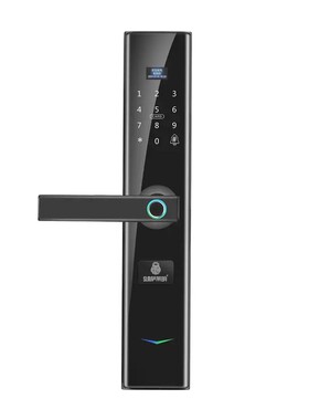 萨莱明V5一握开指纹锁密码锁家用防盗门锁半导体指纹头电子锁