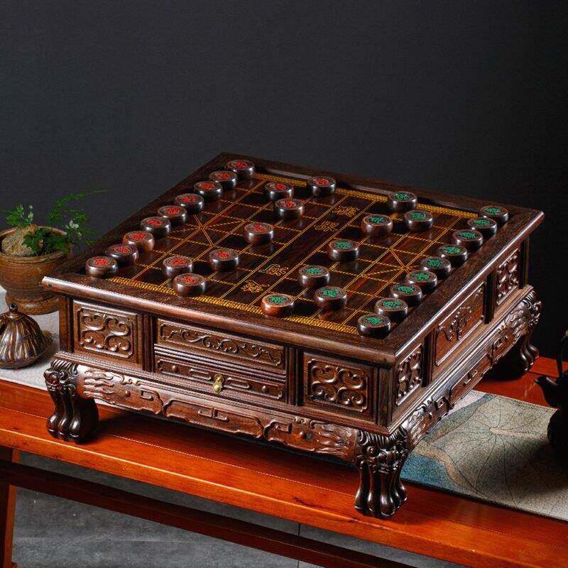 大红酸枝木多功能三用棋盘中国象棋围棋中式覆古红木棋盘茶几茶桌