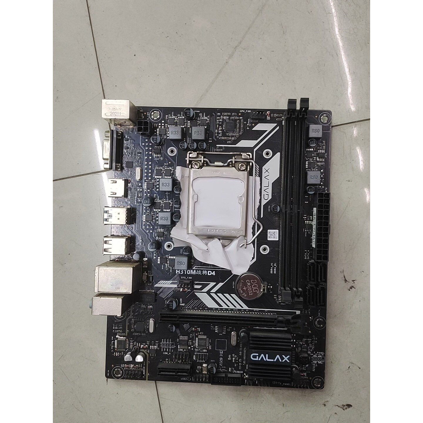 (议价)影驰h310m战将d4主板,可上6789代cpu,测试完好