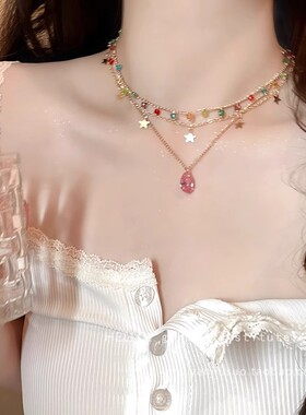 vintage中古多层叠戴项链