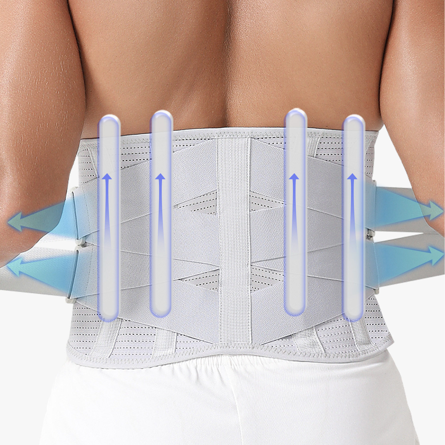 户外运动矫正腰椎护腰带男女款保护腰间盘劳损轻薄透气束腰带