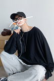 大货！秋季男士纯色长袖T恤港风大码体恤纯棉打底衫TX01P20，男装T恤，电商B220