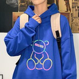 ！秋季潮牌七彩反光连帽卫衣男潮流学生港风大码外套WY306P45，男装卫衣，电商B220