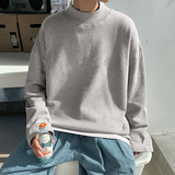 ！秋季男士半高领卫衣纯色青少年宽松大码打底衫WY400特P25，男装卫衣，电商B220